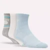 3er-Pack Damen-Frottee-Socken mit mittlerer Höhe