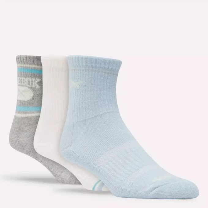 3er-Pack Damen-Frottee-Socken mit mittlerer Höhe