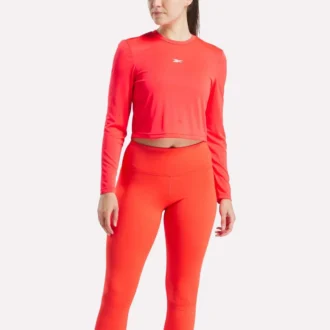 Core Slim Fit Crop Long Sleeve Tee für Damen