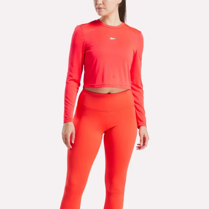 Core Slim Fit Crop Long Sleeve Tee für Damen