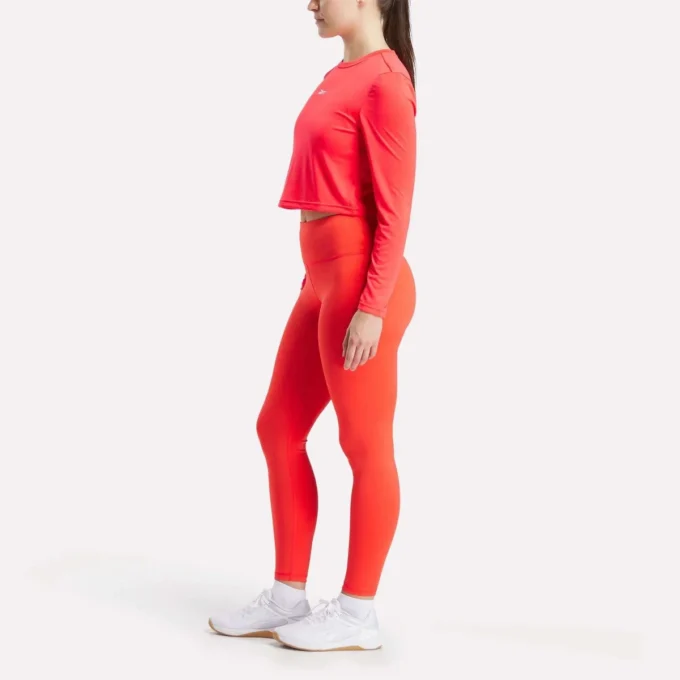 Core Slim Fit Crop Long Sleeve Tee für Damen