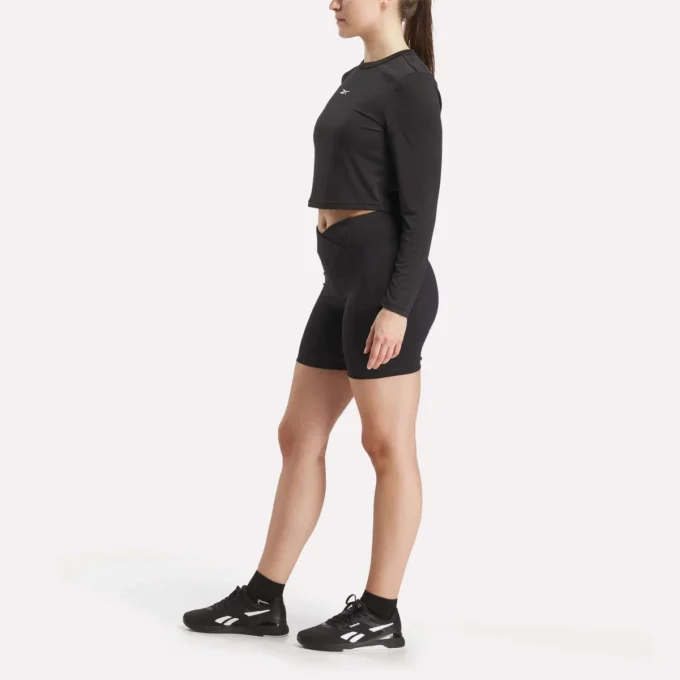 Core Slim Fit Crop Long Sleeve Tee für Damen