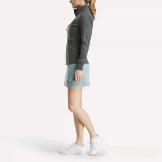 Damen-Golfjacke mit durchgehendem Reißverschluss und Nahtdetails