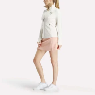 Damen-Golfjacke mit durchgehendem Reißverschluss und Nahtdetails