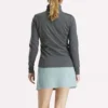 Damen-Golfjacke mit durchgehendem Reißverschluss und Nahtdetails