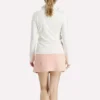 Damen-Golfjacke mit durchgehendem Reißverschluss und Nahtdetails