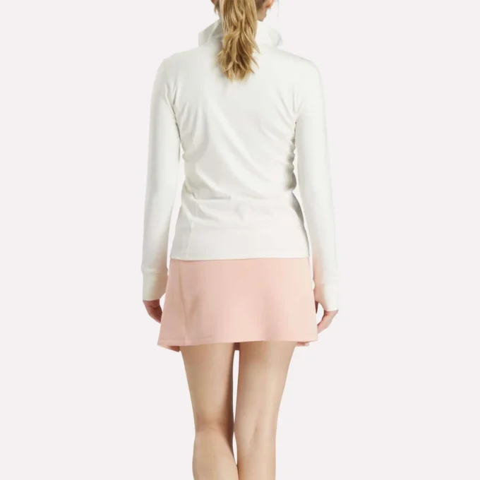 Damen-Golfjacke mit durchgehendem Reißverschluss und Nahtdetails