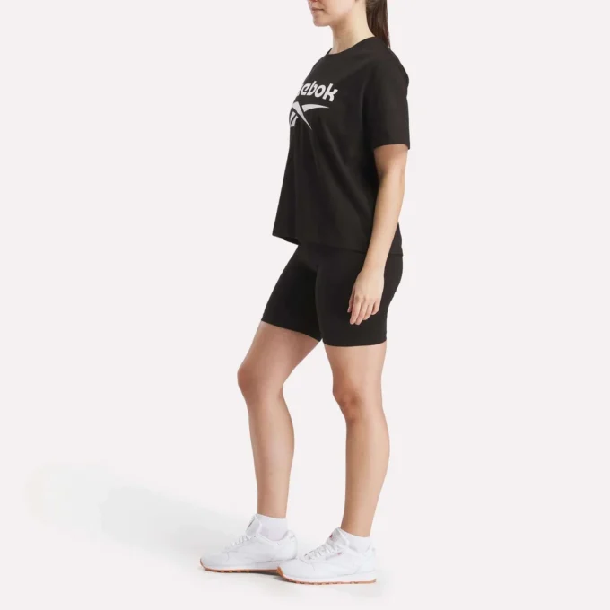 Damen-Radhose mit kleinem Logo