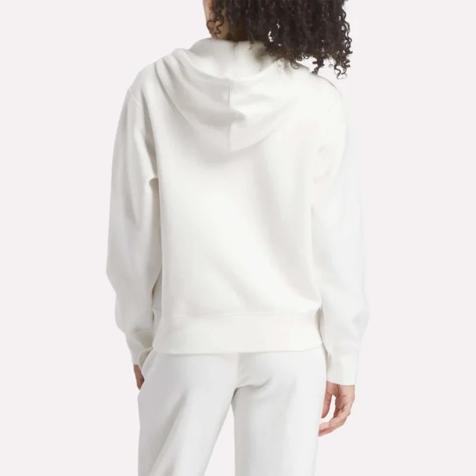 Damen-Sweatshirt mit durchgehendem Reißverschluss und kleinem Vektor