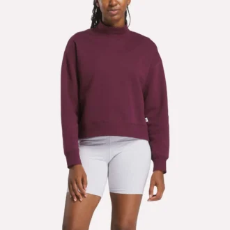 Damen-Sweatshirt mit kleinem Stehkragen