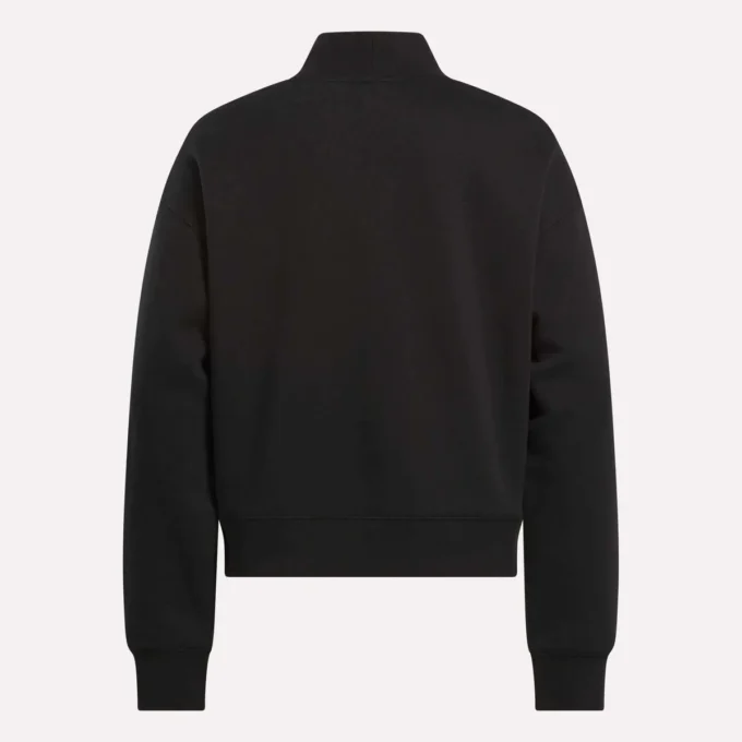 Damen-Sweatshirt mit kleinem Stehkragen