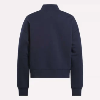 Damen-Sweatshirt mit kleinem Stehkragen
