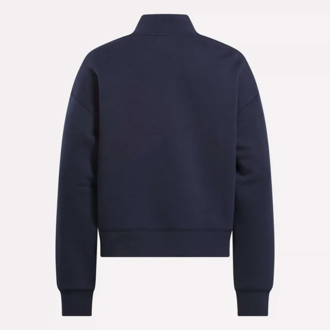 Damen-Sweatshirt mit kleinem Stehkragen
