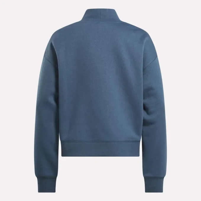 Damen-Sweatshirt mit kleinem Stehkragen