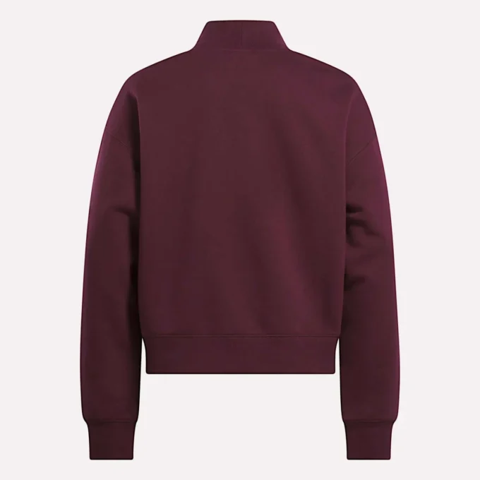 Damen-Sweatshirt mit kleinem Stehkragen