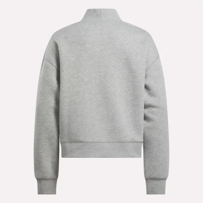 Damen-Sweatshirt mit kleinem Stehkragen