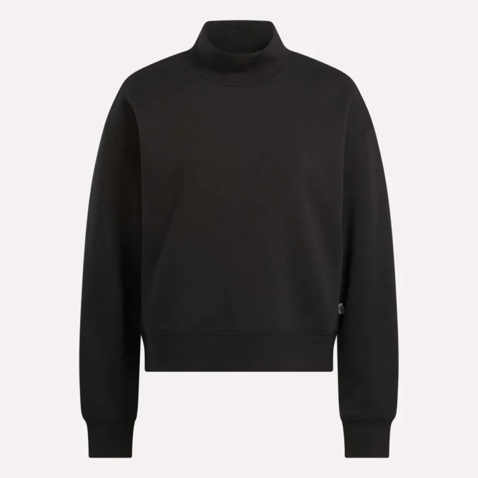 Damen-Sweatshirt mit kleinem Stehkragen