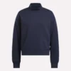 Damen-Sweatshirt mit kleinem Stehkragen