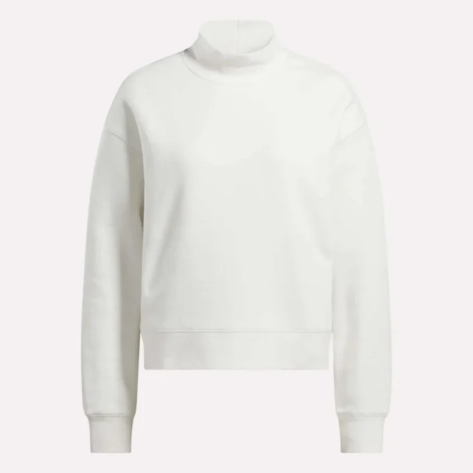 Damen-Sweatshirt mit kleinem Stehkragen