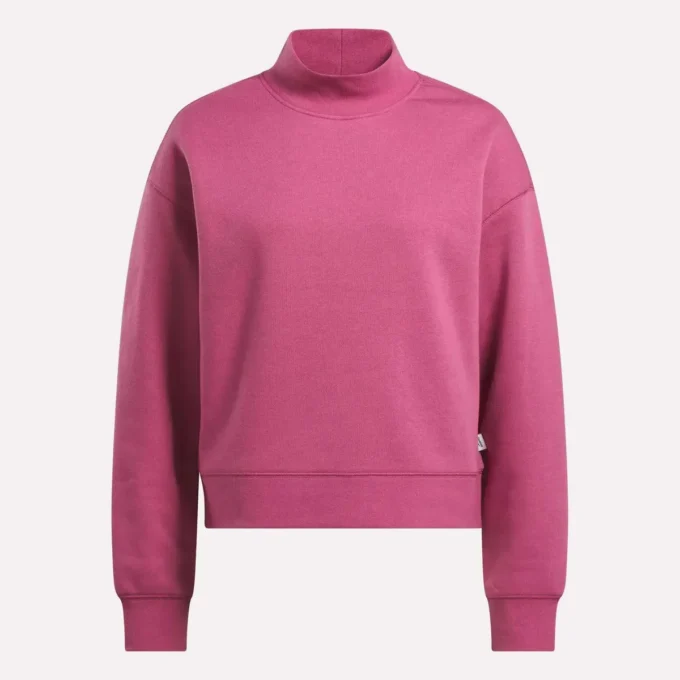 Damen-Sweatshirt mit kleinem Stehkragen