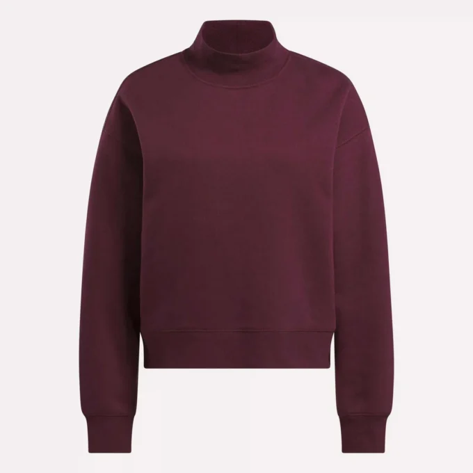 Damen-Sweatshirt mit kleinem Stehkragen
