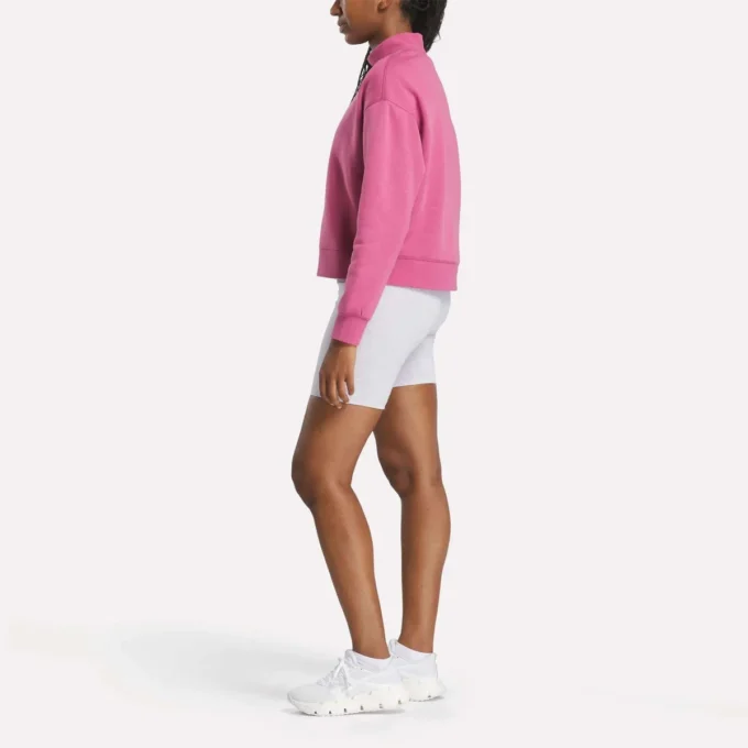 Damen-Sweatshirt mit kleinem Stehkragen