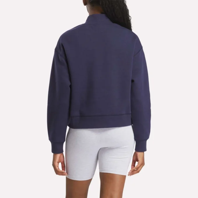 Damen-Sweatshirt mit kleinem Stehkragen