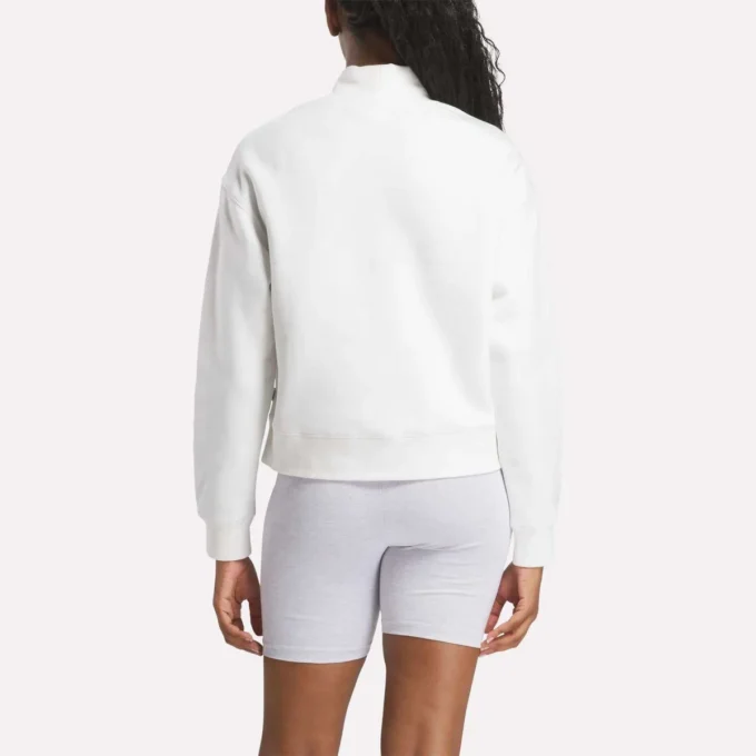 Damen-Sweatshirt mit kleinem Stehkragen
