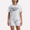 Damen-T-Shirt mit großem Logo und Oversize-Passform