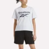 Damen-T-Shirt mit großem Logo und Oversize-Passform
