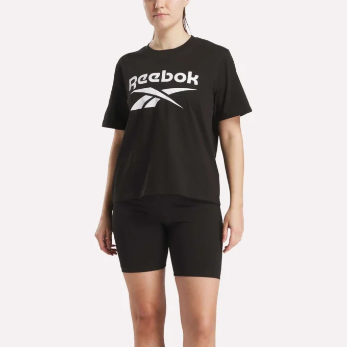 Damen-T-Shirt mit großem Logo und Oversize-Passform