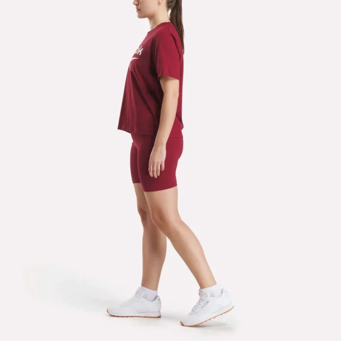 Damen-T-Shirt mit großem Logo und Oversize-Passform