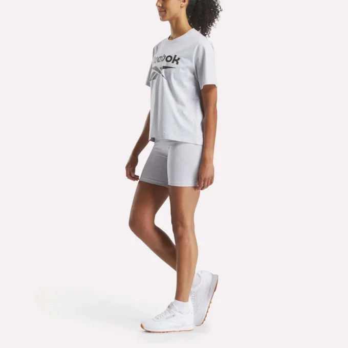 Damen-T-Shirt mit großem Logo und Oversize-Passform