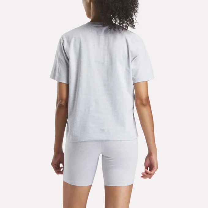 Damen-T-Shirt mit großem Logo und Oversize-Passform