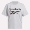 Damen-T-Shirt mit großem Logo und Oversize-Passform