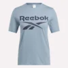 Damen-T-Shirt mit großem Logo und Rundhalsausschnitt
