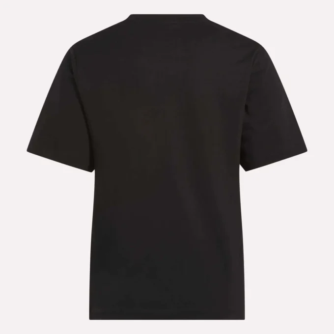 Damen-T-Shirt mit großem Logo und Rundhalsausschnitt