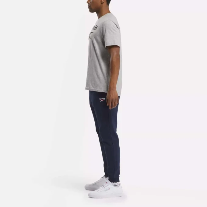 Herren-Fleece-Jogginghose mit kleinem Reebok Identity-Logo