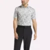 Herren-Golfpoloshirt mit kurzen Ärmeln und Alligator-Print