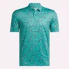Herren-Golfpoloshirt mit kurzen Ärmeln und Alligator-Print