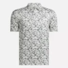 Herren-Golfpoloshirt mit kurzen Ärmeln und Alligator-Print