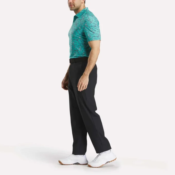 Herren-Golfpoloshirt mit kurzen Ärmeln und Alligator-Print