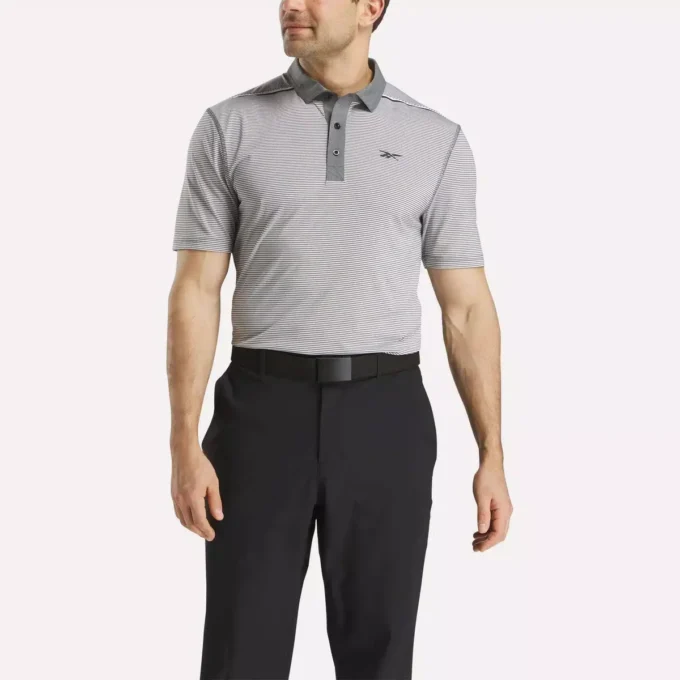 Herren-Kurzarm-Polohemd mit Streifen