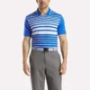Herren-Kurzarm-Pullover-Polohemd mit Nano-Streifen