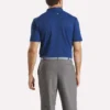 Herren-Polohemd mit gebondetem Kragen und Farbblockdesign