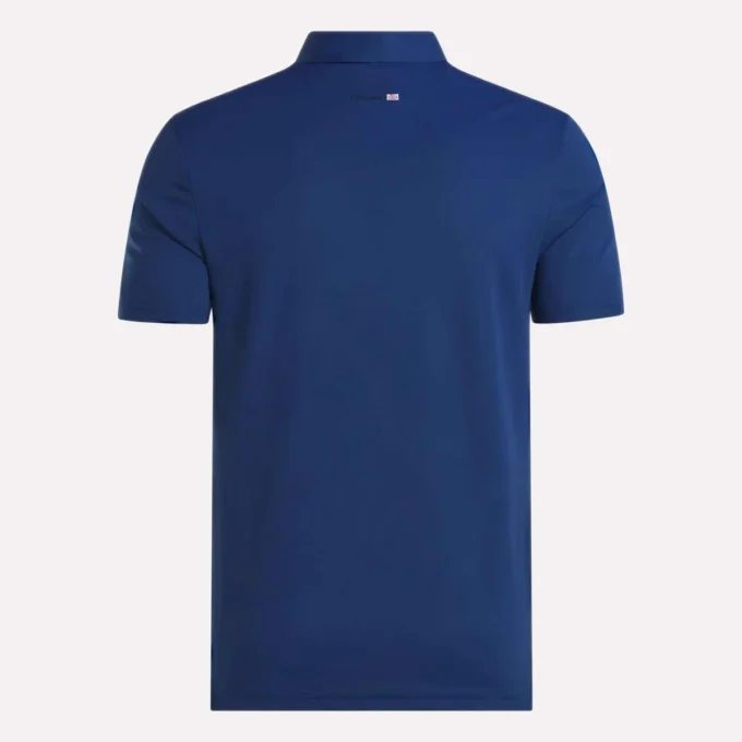 Herren-Polohemd mit gebondetem Kragen und Farbblockdesign