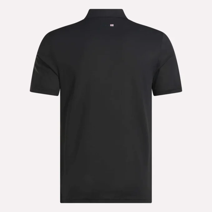 Herren-Polohemd mit gebondetem Kragen und Farbblockdesign