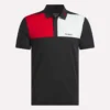 Herren-Polohemd mit gebondetem Kragen und Farbblockdesign
