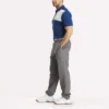 Herren-Polohemd mit gebondetem Kragen und Farbblockdesign