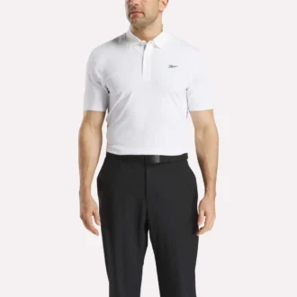 Herren-Polohemd mit kurzen Ärmeln aus gebondetem Micro-Piqué
